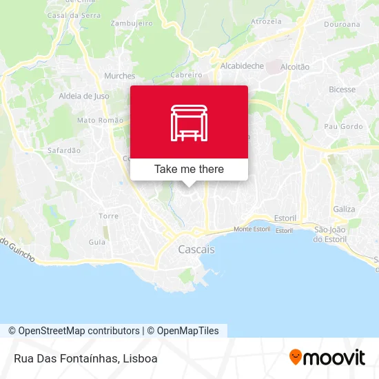 Rua Das Fontaínhas map
