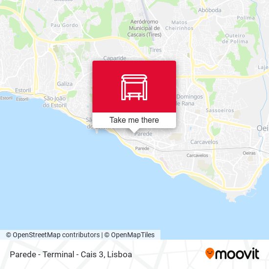 Parede - Terminal - Cais 3 mapa