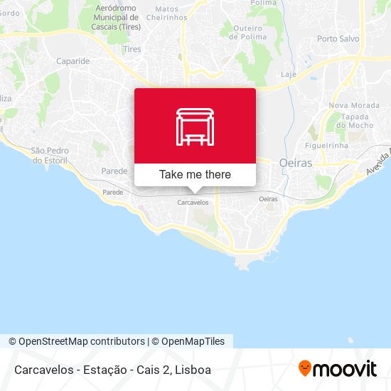 Carcavelos - Estação - Cais 2 map