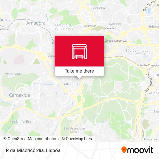 R da Misericórdia map