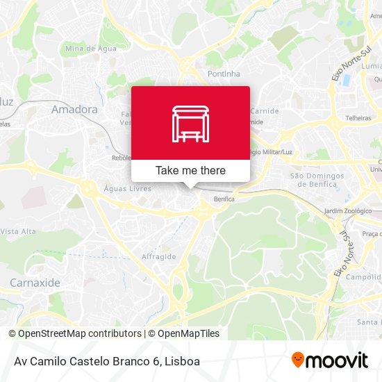 Av Camilo Castelo Branco 6 mapa