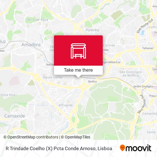 R Trindade Coelho (X) Pcta Conde Arnoso map
