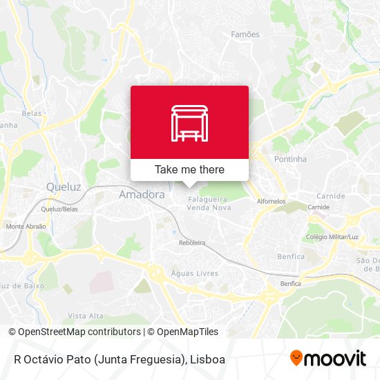 R Octávio Pato (Junta Freguesia) mapa