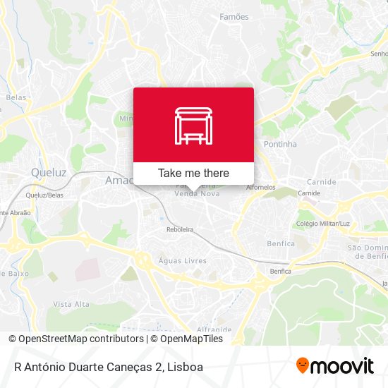 R António Duarte Caneças 2 map