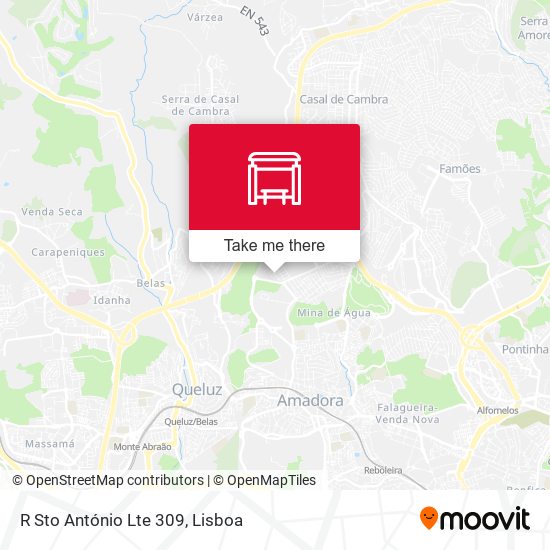 R Sto António Lte 309 mapa