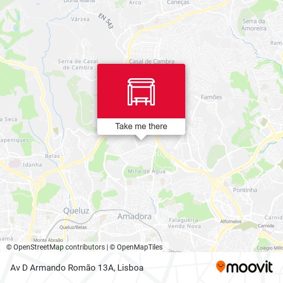 Av D Armando Romão 13A mapa