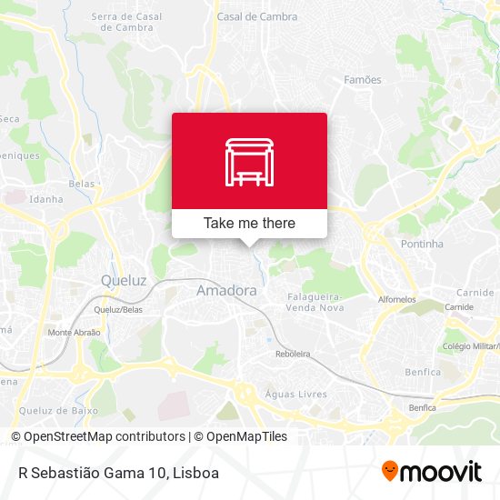 R Sebastião Gama 10 mapa