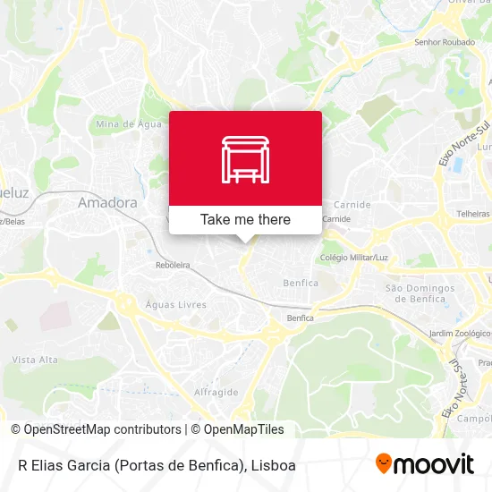 R Elias Garcia (Portas de Benfica) map