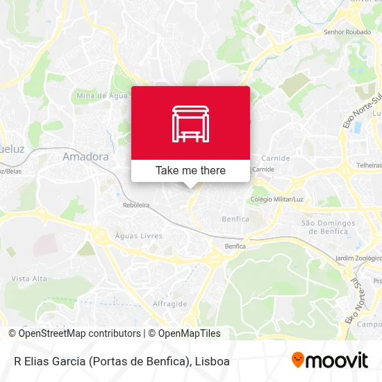 R Elias Garcia (Portas de Benfica) map