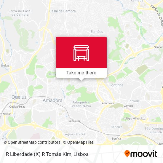 R Liberdade (X) R Tomás Kim map