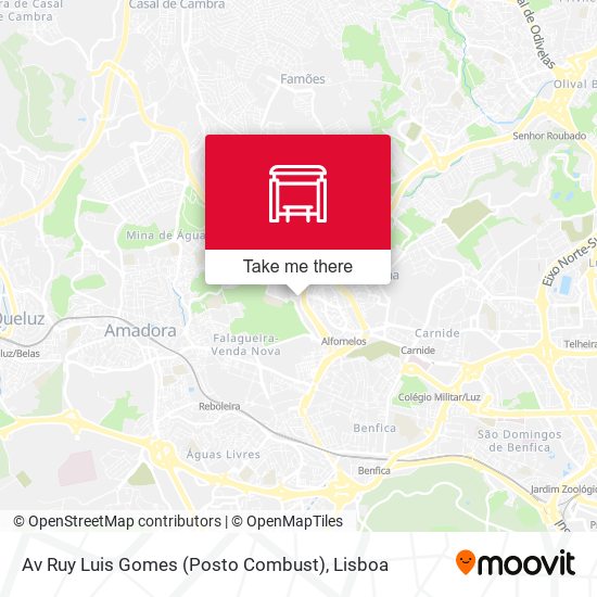 Av Ruy Luis Gomes (Posto Combust) map