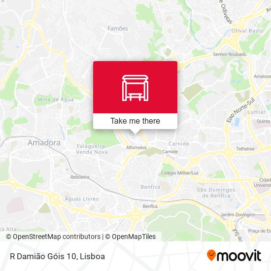 R Damião Góis 10 map