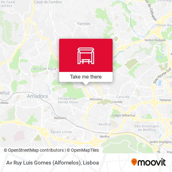 Av Ruy Luis Gomes (Alfornelos) mapa