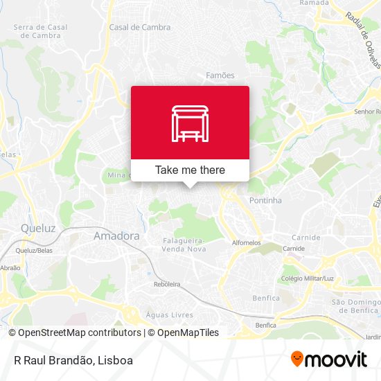 R Raul Brandão mapa