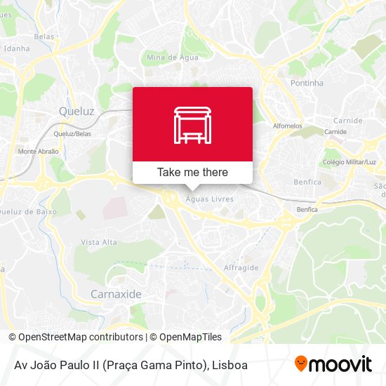 Av João Paulo II (Praça Gama Pinto) mapa