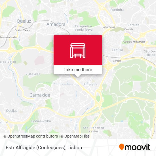 Estr Alfragide (Confecções) mapa
