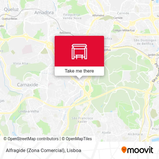 Alfragide (Zona Comercial) map
