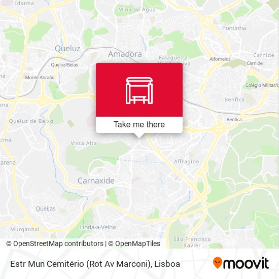 Estr Mun Cemitério (Rot Av Marconi) mapa