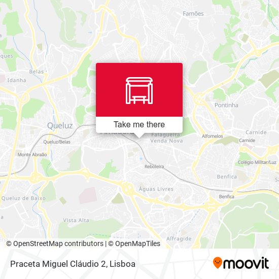 Praceta Miguel Cláudio 2 mapa