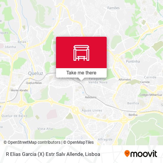 R Elias Garcia (X) Estr Salv Allende mapa