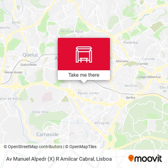 Av Manuel Alpedr (X) R Amilcar Cabral mapa