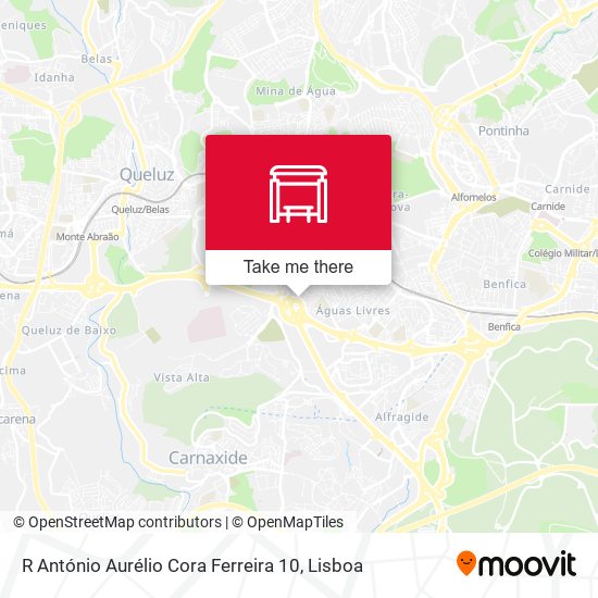 R António Aurélio Cora Ferreira 10 map