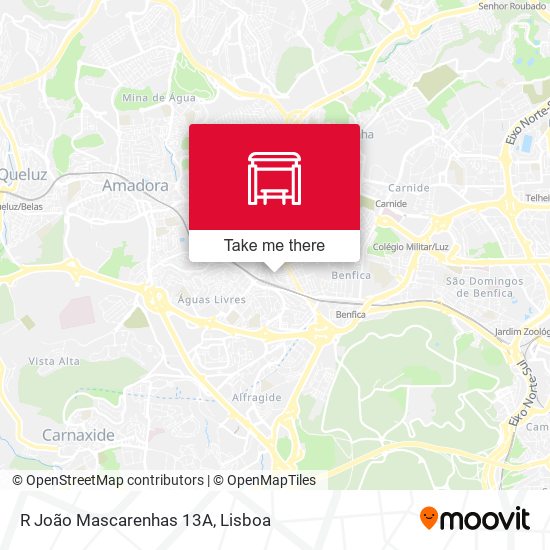 R João Mascarenhas 13A map