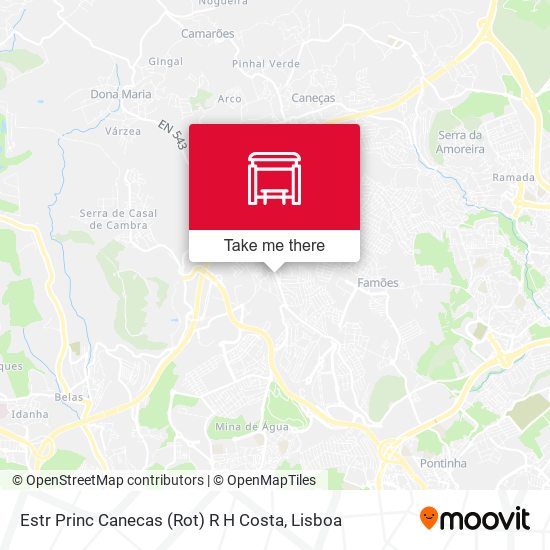 Estr Princ Canecas (Rot) R H Costa mapa