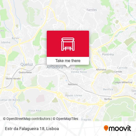 Estr da Falagueira 18 mapa