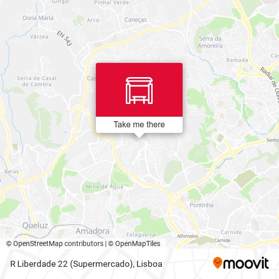 R Liberdade 22 (Supermercado) map
