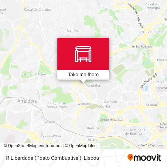 R Liberdade (Posto Combustível) map