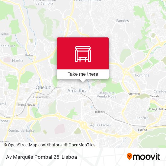 Av Marquês Pombal 25 mapa