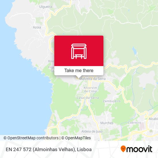 EN 247 572 (Almoinhas Velhas) map