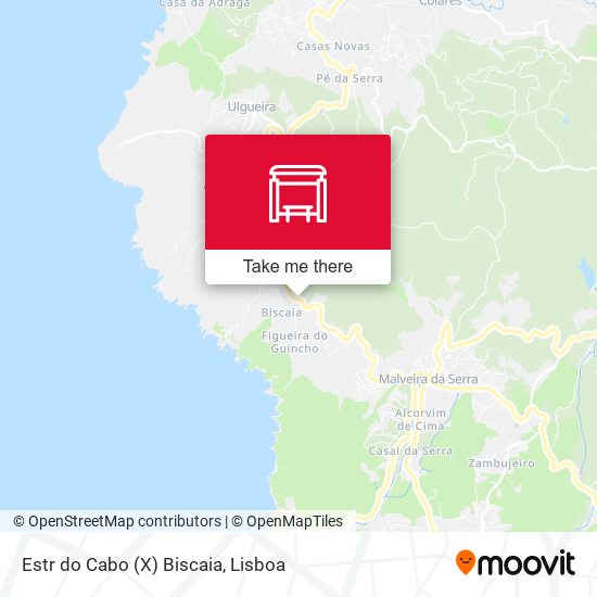 Estr do Cabo (X) Biscaia mapa