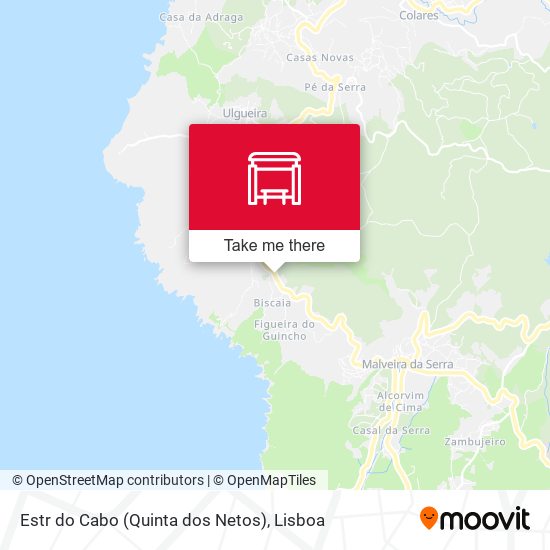 Estr do Cabo (Quinta dos Netos) mapa