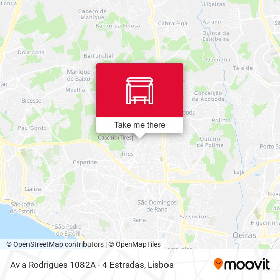 Av a Rodrigues 1082A - 4 Estradas map