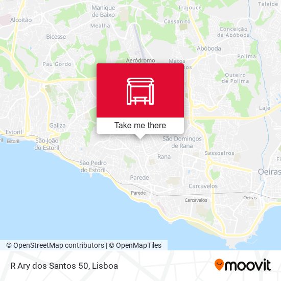 R Ary dos Santos 50 mapa