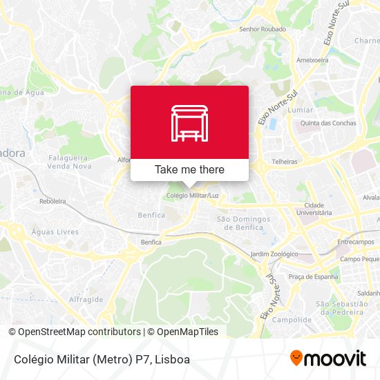 Colégio Militar (Metro) P7 map