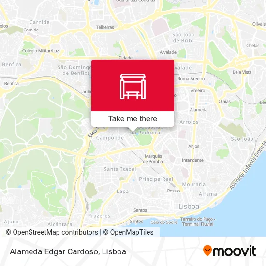 Alameda Edgar Cardoso map