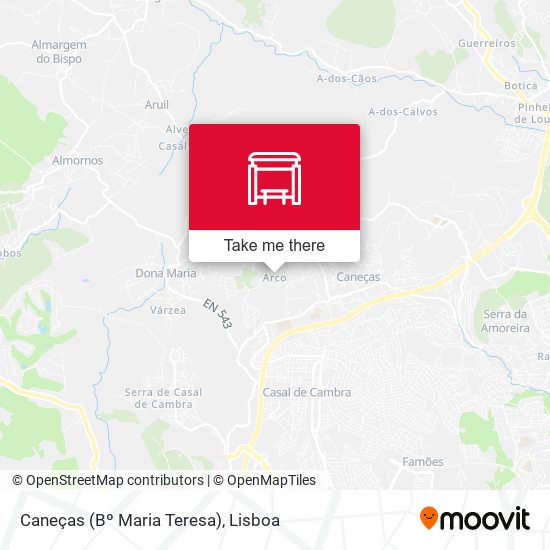 Caneças (Bº Maria Teresa) mapa
