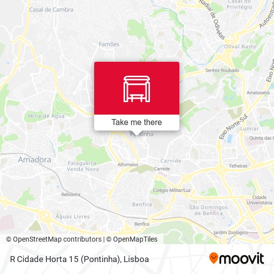 R Cidade Horta 15 (Pontinha) map