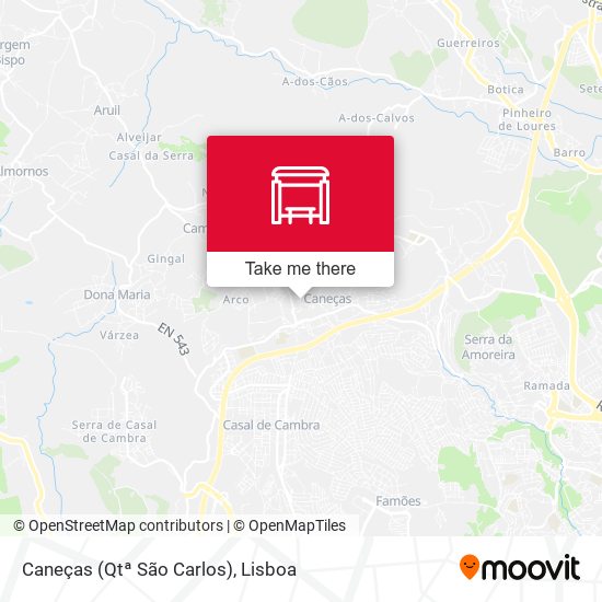 Caneças (Qtª São Carlos) mapa