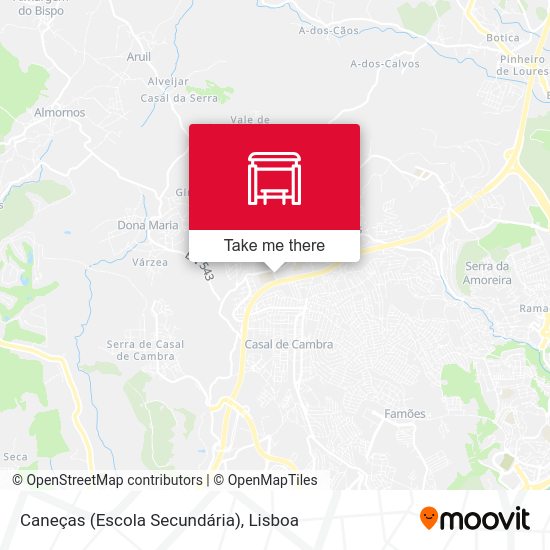 Caneças (Escola Secundária) mapa