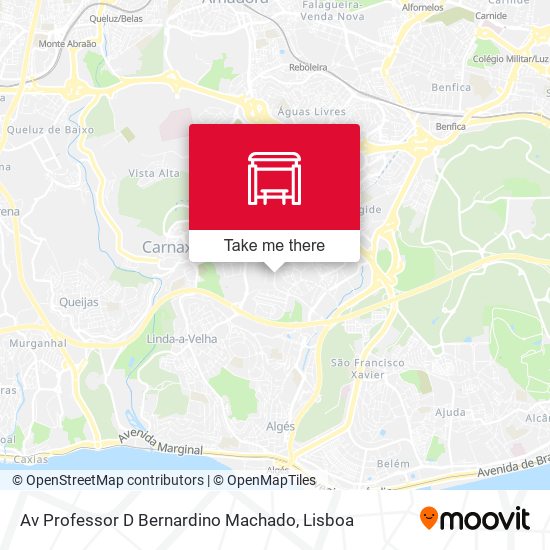Av Professor D Bernardino Machado map