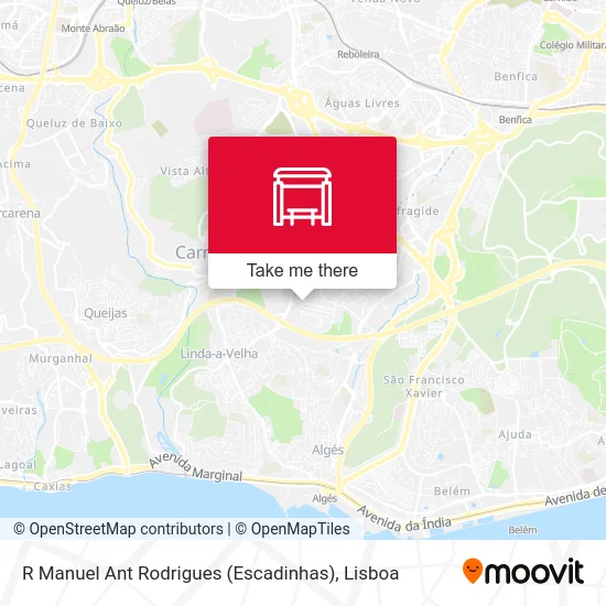 R Manuel Ant Rodrigues (Escadinhas) map