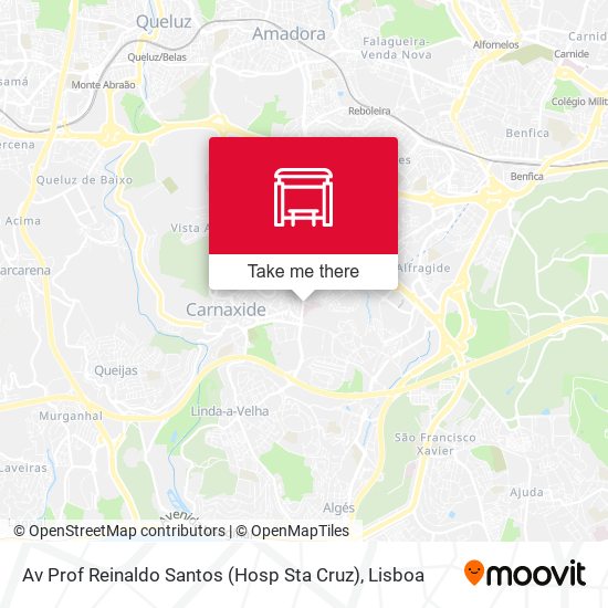 Av Prof Reinaldo Santos (Hosp Sta Cruz) mapa