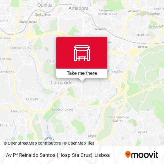 Av Pf Reinaldo Santos (Hosp Sta Cruz) mapa