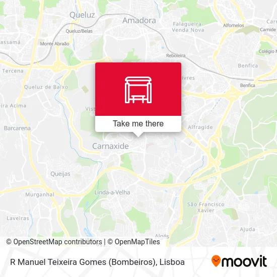 R Manuel Teixeira Gomes (Bombeiros) map