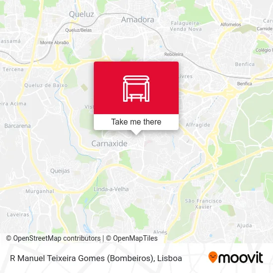 R Manuel Teixeira Gomes (Bombeiros) map