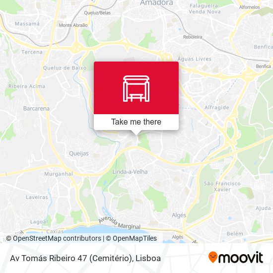 Av Tomás Ribeiro 47 (Cemitério) map